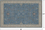 Blue 2x3 Washable Rug for Entryway Indoor, Kitchen Floor Waterproof, Powder Room - Image 2