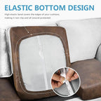 Leather Look Couch Cushion Covers Sofa Seat Slipcovers Sets Couches Furniture - Image 3