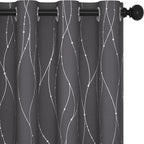 Deconovo Grey Blackout Curtains by Deconovo