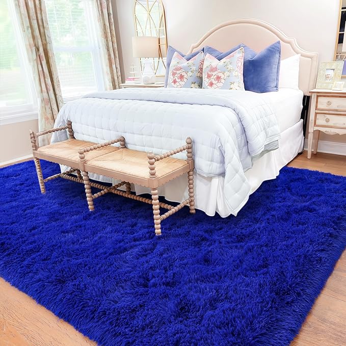 Rugs for Bedroom 4x6, Soft Shaggy Modern Shag Area Rug for Living Room - Image 7
