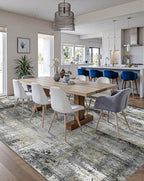 Latte&Fog 6x9 Area Rugs for Living Room Bedroom, Boho Non Slip Low Pile Carpet - Image 4