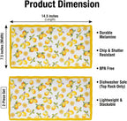 Melamine Serving Platters 14.5 in Serving Trays for Party Lemon