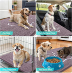 OLANLY Dog Door Mat for Muddy Paws 36x24, Paw Print Design, Absorbs Moisture - Image 7