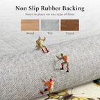 Rugflix 2x6 Runner Rug for Hallway, Washable Kitchen Runner Non Slip, Soft Low - Image 5