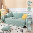 HANDONTIME Cute Sofa Covers Light Green Couch Covers - Image 2