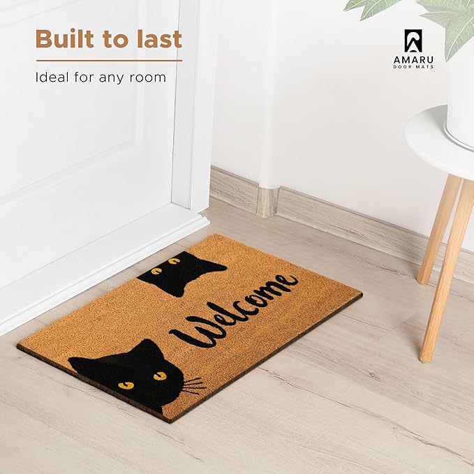Welcome Cats - 24"x36" - Coir Door Mat - Welcome Mats - Image 5
