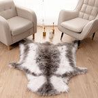 Carvapet Soft Fur Rugs Fake Reindeer Hide Area Rug Fluffy Faux Fur Carpet - Image 3