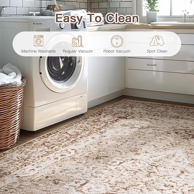 Lofus 5x7 Area Rugs for Living Room, Washable Area Rug, Rugs for Bedroom - Image 7