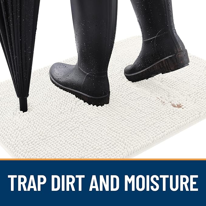 OLANLY Dog Door Mat for Muddy Paws 36x24, Absorbs Moisture and Dirt, Absorbent - Image 2