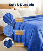 Everlasting Comfort Cooling Blanket for Hot Sleepers - Soft, Lightweight & Breathable Throw Blanket with Easy to Clean Material - Luxury Throws for Hot Flashes & Night Sweats (60"x80")