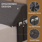 King Bed Wedge Pillow for Headboard, Fill The Gap (0-7")