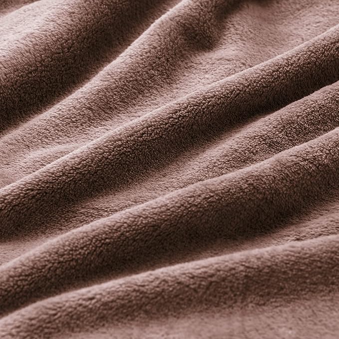 BEDELITE Fleece Blanket Twin Size Brown Throw Blankets - Image 3