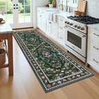 HEBE Washable Hallway Runner Rug 2'x 8' Non Slip Kitchen Rugs Runner, Low Pile - Image 9