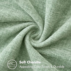 MIULEE Pack of 2 Couch Throw Pillow Covers 20x20 Inch Greyish Green Farmhouse - Image 4