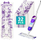 5X Cleaning Power Mop Pads Compatible with Swiffer PowerMop, Disposable Mopping Pad Refills for Cleaning, Multi-Surface Wood Floor Replacement Pads（32 Pack）