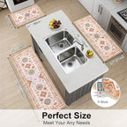 HEBE Boho Kitchen Rug Sets 3 Piece - Image 2