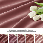 MIULEE Dusty Rose Back Tab Blackout Curtains 108 Inch Long 2 Panels Set - Image 8