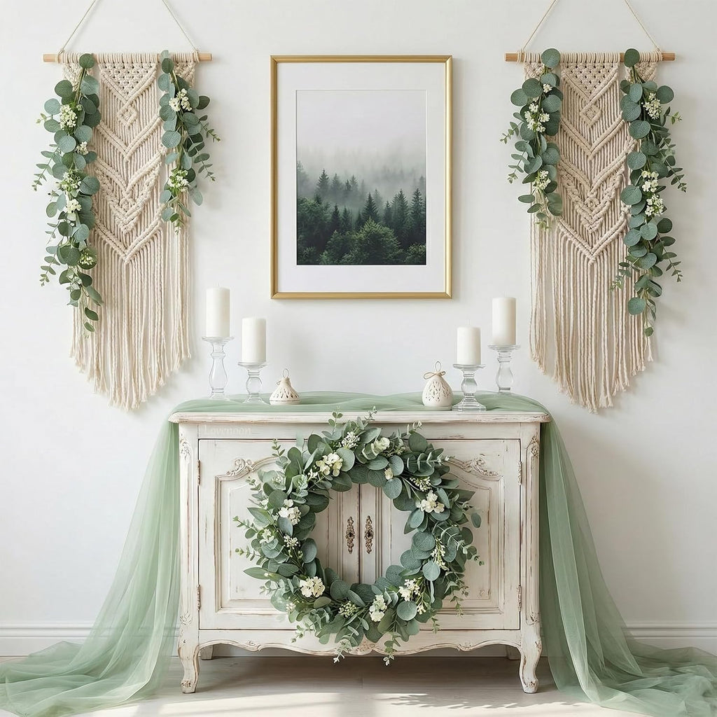 lovemoon 130 Pcs Mixed Eucalyptus Stem, Artificial Greenery Stems for Decor