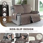 TAOCOCO 100% Waterproof Oversized Loveseat Recliner Cover, Non Slip Split Couch - Image 4