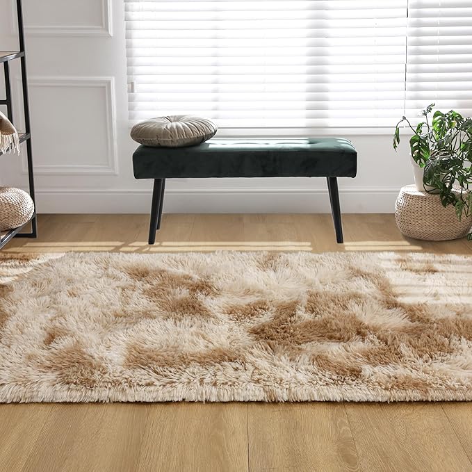 Tepook Fluffy Runner Rugs for Bedroom Aesthetic 2x6 Feet, Shag Soft Bedside Rug - Image 6