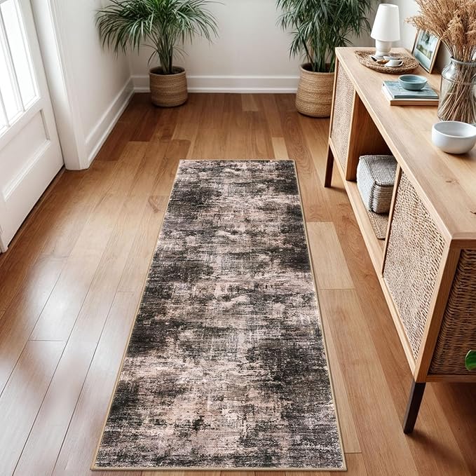 IOHOUZE Abstract Runner Rug 2x7 Ft Washable Runners - Image 2