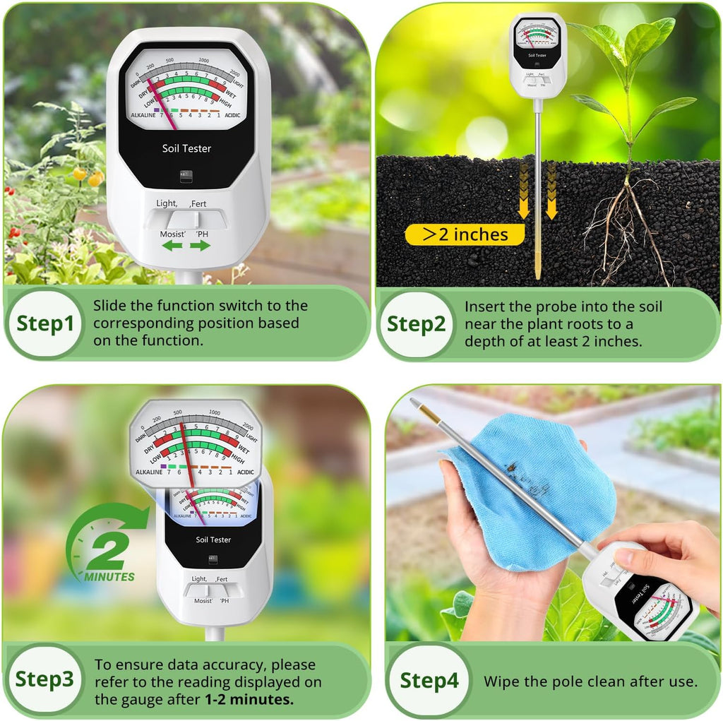 4-in-1 Soil Moisture Meter