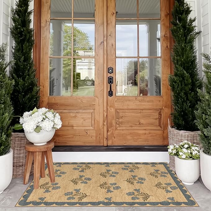Floral Outdoor Rug - Image 4
