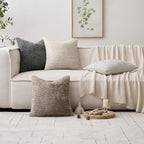 MIULEE Pack of 4 Couch Throw Pillow Covers 26x26 Inch Neutral Soft Decorative - Image 5