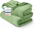 Bedsure GentleSoft Green Fleece Blankets Queen Size by BEDSURE