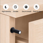 10 Pcs Magnetic Push Latches for Cabinet Push to Open Door Latch Soft Quiet Close Closers Push to Open Cabinet Door Latch for Closure Cabinet Drawer Wardrobe Kitchen Door (Large)