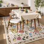 Rugflix 5x7 Washable Area Rug for Living Room, Soft Non Slip Low Pile Carpet - Image 8