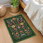 GarveeHome Protea Floral Rug for Entryway 2x3 Rugs Machine Washable Boho Small - Image 3