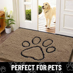 Smiry Dog Door Mat for Muddy Paws, Absorbent Dirt Trapper Non Slip Quick Dry - Image 7