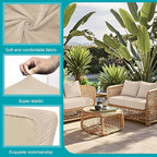 12Pcs Stretch Patio Cushion Covers, Outdoor Couch Covers Replacement, Outdoor - Image 3