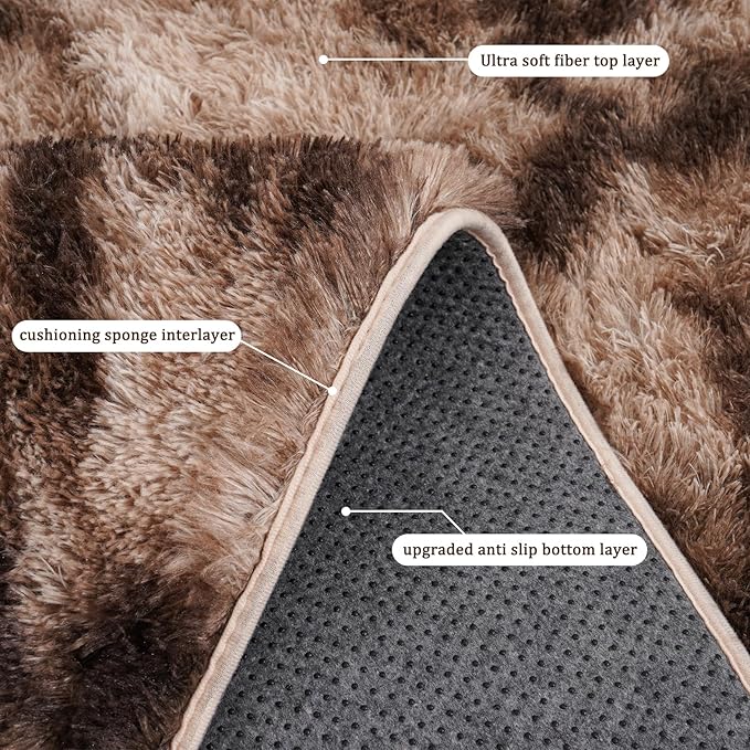 Rugs for Bedroom 4x6, Soft Shaggy Modern Shag Area Rug for Living Room - Image 5
