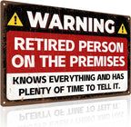 ALKB Funny Retirement Gift for Men & Women 2026, Retirement Sign 8x12"