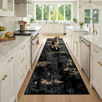 Washable Area Rugs 3x9 Non-Slip Modern Abstract Soft by RELEANY