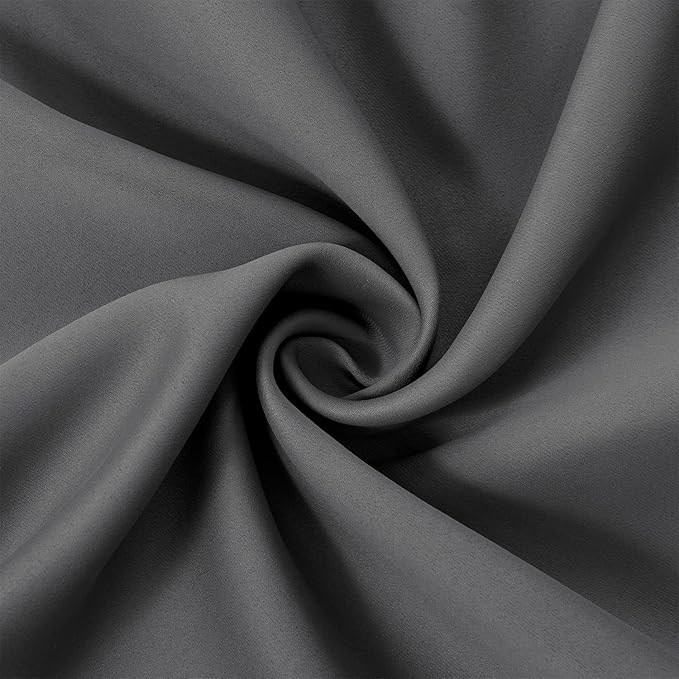 LEMOMO Frost Grey Thermal Blackout Curtains/52 x 54 Inch/Set of 2 Panels Room - Image 5
