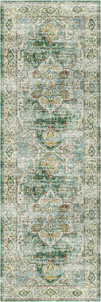 Madane Runner Rug 2'6''x8' Kitchen Runner, Hallway Runner Printed Vintage - Image 2