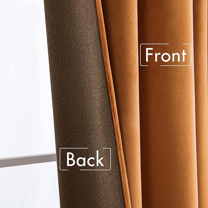 MIULEE Velvet Curtains 84 inches 2 Panels - Image 6