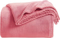 KMUSET Fleece Blanket Salmon Pink Lightweight Super Soft Cozy Fuzzy Bed by COZYBLANKETHappyHomeLife