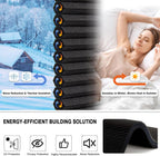 Tonature No Drill Cellular Shades for Indoor Windows, Thermal Insulating & Noise Reducing Honeycomb Blinds, Free Stop Cordless Blackout Shades, Black, 34 1/2" W x 64" H