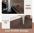 FinRèc 5x7 Washable Area Rugs for Bedroom Living Room, Low Pile Thin Rug Solid - Image 6