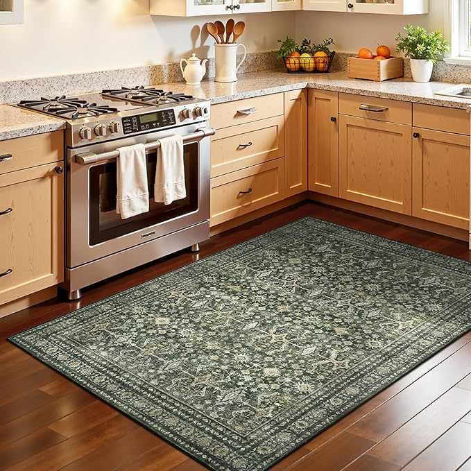 Lofus 3x5 Area Rug for Entryway, Washablee Soft Rugs for Bedroom, Living Room - Image 3