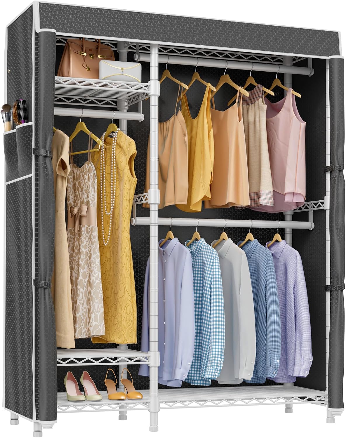 VIPEK V2 Heavy Duty Clothes Rack, Portable Metal Closet System, Black