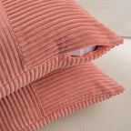 Fancy Homi 2 Packs Coral Long Lumbar Decorative Throw Pillow Covers 12x24 Inch - Image 4