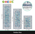 HEBE Boho Kitchen Rug Sets 3 Piece - Image 2