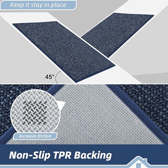 BEQHAUSE Kitchen Runner Rugs 24"x60", Non-Slip Kitchen Mats - Image 4