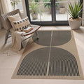 Lahome Modern Rainbow Easy Jute Rug, 3x5 Washable Rugs by Lahome