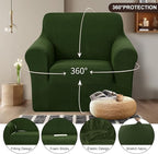 U-NICE HOME Stretch Recliner Chair Cover, Pet Friendly Armchair Slipcover - Image 3